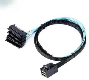 FOR MINI SAS HD SFF-8643 to 4 Ports SAS SFF-8482 server high-speed connection cable FOR MINI SAS HD SFF-8643 to 4 Ports SAS SFF-8482 server high-speed connection cable