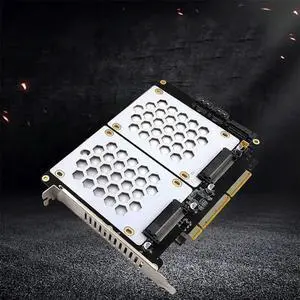 FOR U.2 Dual Drive Adapter Card 2.5 Inch SATA Hard Drive To PCIE4.0 Split Card U2 To PCI E Adapter Card U.2 PCIe Adapter FOR U.2 Dual Drive Adapter Card 2.5 Inch SATA Hard Drive To PCIE4.0 Split Card U2 To PCI E Adapter Card U.2 PCIe Adapter