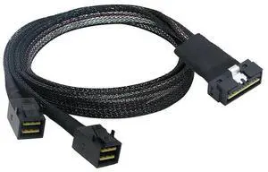 FOR PCI-E SAS 4.0 LP Low profile SFF-8654 8i 74Pin to Dual MINI SAS HD SFF-8643 36Pin Server connection Cable FOR PCI-E SAS 4.0 LP Low profile SFF-8654 8i 74Pin to Dual MINI SAS HD SFF-8643 36Pin Server connection Cable