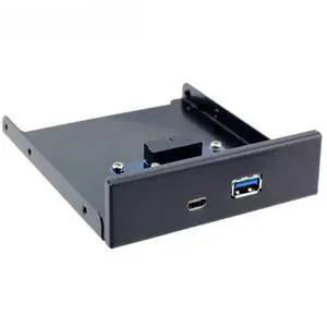 FOR USB 3.0 Type-A & USB 3.1 Type-C USB-C Dual Port to Motherboard 20Pin Front Panel for 3.5" Floppy Bay FOR USB 3.0 Type-A & USB 3.1 Type-C USB-C Dual Port to Motherboard 20Pin Front Panel for 3.5" Floppy Bay