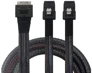FOR High-Speed PCIe SFF-8611 to Dual 8I SAS SFF-8087 Cable Bundle for Servers FOR High-Speed PCIe SFF-8611 to Dual 8I SAS SFF-8087 Cable Bundle for Servers