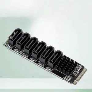 FOR Experience -Fast Data Transfer with M.2 MKEY To 6-Port SATA3.0 6Gpbs Expansion Card ASM1166 chipset FOR Experience -Fast Data Transfer with M.2 MKEY To 6-Port SATA3.0 6Gpbs Expansion Card ASM1166 chipset