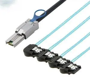 FOR MINI SAS SFF-8088 to 4 Ports SATA 7P female connection cable For Server FOR MINI SAS SFF-8088 to 4 Ports SATA 7P female connection cable For Server