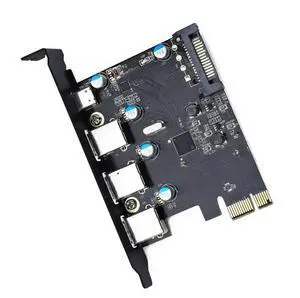 FOR PCI Express Card to 3 PORTS USB 3.0 1 PORT USB3.1 Type C Internal USB 3.0 20PIN 4 Ports USB HUB pcie to Type-c Converter Card FOR PCI Express Card to 3 PORTS USB 3.0 1 PORT USB3.1 Type C Internal USB 3.0 20PIN 4 Ports USB HUB pcie to Type-c Converter Card