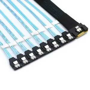 FOR PCI-E SAS SFF-8654 8I To 8 Ports SATA hard drive conversion cable FOR PCI-E SAS SFF-8654 8I To 8 Ports SATA hard drive conversion cable