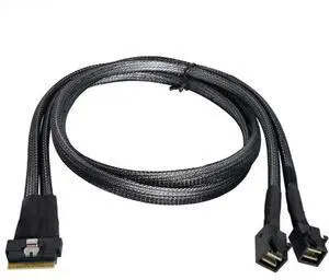 FOR MINI SlimSAS SFF-8654 8i 4.0 to 4X SAS SFF-8643 server connection Cable FOR MINI SlimSAS SFF-8654 8i 4.0 to 4X SAS SFF-8643 server connection Cable