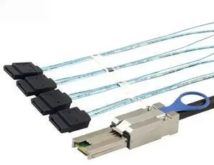 FOR MINI SAS SFF-8088 to 4 Ports SATA 7P mother server hard disk Adapter cable FOR MINI SAS SFF-8088 to 4 Ports SATA 7P mother server hard disk Adapter cable