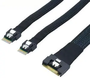 FOR SAS SFF-8654 8I 74pin all-inclusive interface anti-slant insertion to 2 ports 38pin SFF-8654 dual 4I server cable FOR SAS SFF-8654 8I 74pin all-inclusive interface anti-slant insertion to 2 ports 38pin SFF-8654 dual 4I server cable