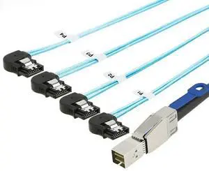 FOR Mini SAS HD SFF-8644 to 4X SATA 7P female server hard drive Connection cable FOR Mini SAS HD SFF-8644 to 4X SATA 7P female server hard drive Connection cable