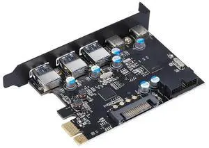 FOR PCI Express Card to 3 PORTS USB 3.0 2 PORTS USB3.1 Type C Internal USB 3.0 20PIN 7 Ports USB HUB pcie to Type-c Converter Card FOR PCI Express Card to 3 PORTS USB 3.0 2 PORTS USB3.1 Type C Internal USB 3.0 20PIN 7 Ports USB HUB pcie to Type-c Converter Card