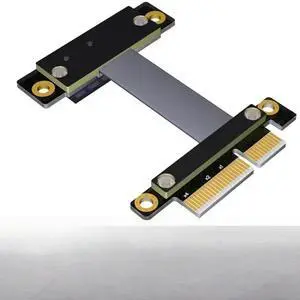 FOR PCI-E x4 to x1 extension converter cable pice 4x to PCIe3.0 1x adapter Flexible Flat Cable computer motherboard extend FOR PCI-E x4 to x1 extension converter cable pice 4x to PCIe3.0 1x adapter Flexible Flat Cable computer motherboard extend