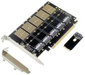 FOR PCIe 5-Port M2 Key B SATA3.0 Expansion card SSD JMB585 PCIe SATA M.2 NVME PCIe to 5 bkey M.2 Converter Card FOR PCIe 5-Port M2 Key B SATA3.0 Expansion card SSD JMB585 PCIe SATA M.2 NVME PCIe to 5 bkey M.2 Converter Card