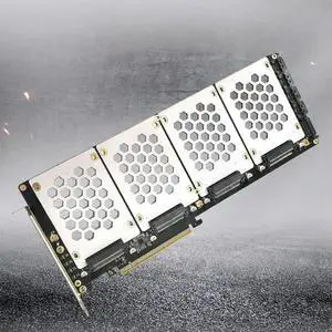FOR 4 Port U.2 NVME SSD Adapter Card Motherboard Support PCIe X4x4x4x4 Bifurcation U.2 PCIe Adapter for PC FOR 4 Port U.2 NVME SSD Adapter Card Motherboard Support PCIe X4x4x4x4 Bifurcation U.2 PCIe Adapter for PC