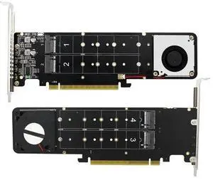 FOR NVMe SSD Expansion Card NVMe PCIe Adapter 4 Ports NVME SSD To PCI-E 4.0 X16 Expansion Card FOR NVMe SSD Expansion Card NVMe PCIe Adapter 4 Ports NVME SSD To PCI-E 4.0 X16 Expansion Card