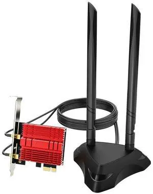 FOR WiFi 6E AX210 PCI-E Adapter Network Card AX210NGW With Extend Antenna Base wifi6 lan converter FOR WiFi 6E AX210 PCI-E Adapter Network Card AX210NGW With Extend Antenna Base wifi6 lan converter