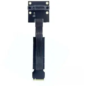 FOR M.2 MEKY High-Speed Extension Cable, PCIe 4.0 NVMe Protocol, Silver-Plated Wires, M.2 Vertical Socket FOR M.2 MEKY High-Speed Extension Cable, PCIe 4.0 NVMe Protocol, Silver-Plated Wires, M.2 Vertical Socket