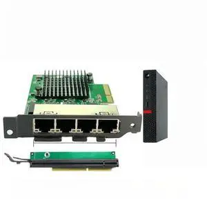 FOR PCIe x4 4 Ports Ethernet Controller Card 1000Mbps NIC RTL8111H Chips Designed for Small Cases FOR PCIe x4 4 Ports Ethernet Controller Card 1000Mbps NIC RTL8111H Chips Designed for Small Cases