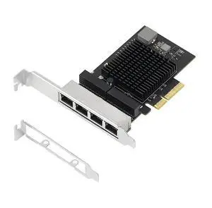 FOR 2.5G/1G 4 Port PCIe RJ45 Lan 10/100/1000/ 2500Mbps Chip Quad Server Network Card 2.5 Ethernet Wired Game NIC FOR 2.5G/1G 4 Port PCIe RJ45 Lan 10/100/1000/ 2500Mbps Chip Quad Server Network Card 2.5 Ethernet Wired Game NIC