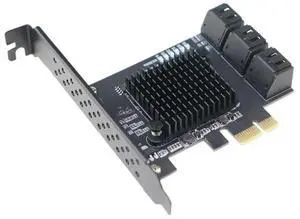 FOR PCIe 2.0 x1 to SATA III 6 Ports Adapter Card Chipset Non- For IPFS Hard Drive and Adding SATA 3.0 Devices FOR PCIe 2.0 x1 to SATA III 6 Ports Adapter Card Chipset Non- For IPFS Hard Drive and Adding SATA 3.0 Devices
