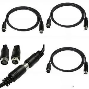 FOR 3/1.5/1/0.5m S-video Cable Male to Female 10 Mini DIN Computer Connector FOR 3/1.5/1/0.5m S-video Cable Male to Female 10 Mini DIN Computer Connector