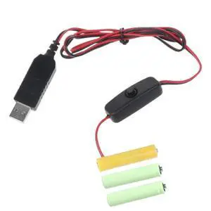 FOR AAA Power Supply Adapter,4.5V Replace 3 AAA to Mains Adapter for Christmas LED Fairy Light FOR AAA Power Supply Adapter,4.5V Replace 3 AAA to Mains Adapter for Christmas LED Fairy Light