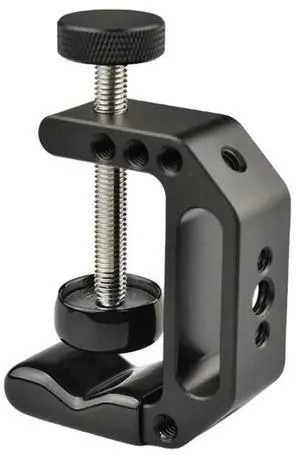 FOR Strong C Clamp with 1/4inch-20 & 3/8inch-16 Thread Hole Metal Desk C Type Clip Aluminum Desktop Mount Holder Rack FOR Strong C Clamp with 1/4inch-20 & 3/8inch-16 Thread Hole Metal Desk C Type Clip Aluminum Desktop Mount Holder Rack