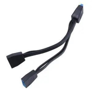 FOR 19 USB Header USB3.0 1 to 2 Splitter Internal USB Extension Cable for Computer Motherboard 200mm FOR 19 USB Header USB3.0 1 to 2 Splitter Internal USB Extension Cable for Computer Motherboard 200mm