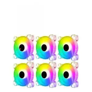 FOR 1pc Computer PC Fan Adjust RGB Cooling Fan Diamond 120mm PWM 6 Adjustable Silent Aperture RGB for Case FOR 1pc Computer PC Fan Adjust RGB Cooling Fan Diamond 120mm PWM 6 Adjustable Silent Aperture RGB for Case