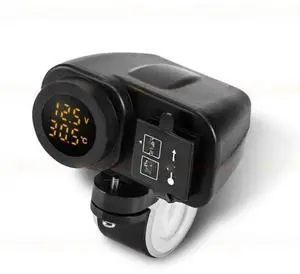 FOR 12-24V Dual USB Power Outlet for Car Motorcycle Waterproof Power Adapter FOR 12-24V Dual USB Power Outlet for Car Motorcycle Waterproof Power Adapter
