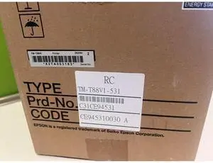 Ep,son TM-T88VI Thermal POS Receipt Printer M338B AC Adapter + Ethernet Cable