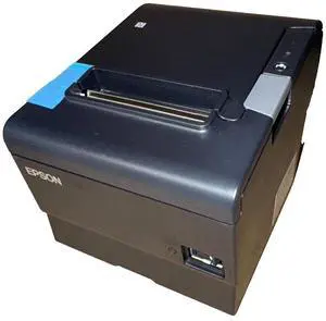 Black Ep,son TM-T88VI M338A Thermal Receipt Printer 80mm USB Serial Ethernet PSU