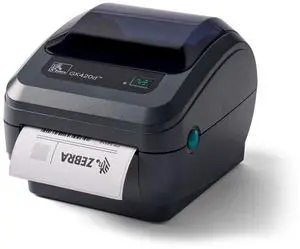 Ze,bra GK420d Direct Thermal Desktop Monochrome Printer Print Width of 4 in