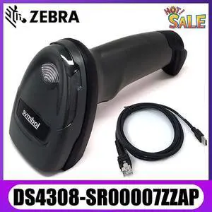 Ze,bra Sym,bol DS4308-SR00007ZZAP 2D Handheld Bar,code Scan,ner Reader W/ USB Cable