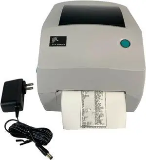 Ze bra TLP3844-Z Thermal Transfer Label Printer 300Dpi USB LAN 384Z-10400-0001 with Power Supply