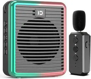 30W Wireless Voice Amplifier with Lavalier Microphone, Bluetooth Voice Amplifier for Teachers, Portable Voice Amplifier with Bluetooth speaker with microphone for Classroom