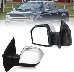 Left Driver side Mirror with Power Glass,Heated, Puddle Lights, Blind Spot Detection, Turn Signal,Mirror Memory and Power Folding Fits 2015-2018 Ford F15015 Pins) Replace FO1320528 Left Driver side Mirror with Power Glass,Heated, Puddle Lights, Blind Spot Detection, Turn Signal,Mirror Memory and Power Folding Fits 2015-2018 Ford F15015 Pins) Replace FO1320528