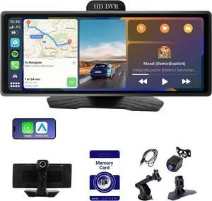 10.26 Inch Wireless CarPlay & Android Auto Car Display with 1080P Dash Cam & Backup Camera All-in-One Smart Car Stereo Free 64GB SD Card 10.26 Inch Wireless CarPlay & Android Auto Car Display with 1080P Dash Cam & Backup Camera All-in-One Smart Car Stereo Free 64GB SD Card