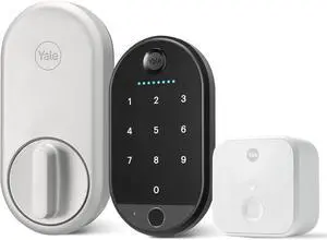 Approach Lock Deadbolt, Silver Key-Free Smart Entry Door Lock with Wi-Fi Connected Touchscreen Keypad and Biometric Fingerprint Scanner for Code Entry and Remove Access, B-YRR110-F-WF1-N-BSP Approach Lock Deadbolt, Silver Key-Free Smart Entry Door Lock with Wi-Fi Connected Touchscreen Keypad and Biometric Fingerprint Scanner for Code Entry and Remove Access, B-YRR110-F-WF1-N-BSP
