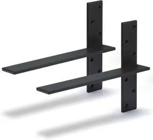Free Hanging Countertop Support Bracket 14" Lx2.5 W 2 Pack Hidden Floating Wall Bracket 3/8" Thick Heavy Duty Shelf Bracket for Floating Bars,Bench Seats,Vanities Free Hanging Countertop Support Bracket 14" Lx2.5 W 2 Pack Hidden Floating Wall Bracket 3/8" Thick Heavy Duty Shelf Bracket for Floating Bars,Bench Seats,Vanities