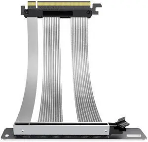 PCIE 5.0 Riser Cable, Gen 5 GPU Graphics Card Extension Cable, PCI-E 16X 128GB/s Compatible with PCIE 4.0 and WRX80/ 90E, RTX4090/ 5090/ RX7900XTX, 200mm/ 7.87"