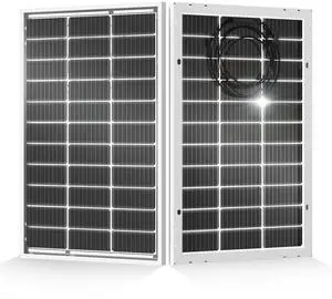 200 Watt Bifacial Solar Panel 2pcs 100 Watt Monocrystalline Solar Panel Module Off Grid PV Power for Home, Camping, Boat, Shed Farm, RV,12V/24V Battery