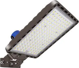 350W LED Parking Lot Light Stadium Flood Lights Trunnion Bracket Yoke Wall Mount Dusk to Dawn Outdoor Lighting Exterior Commercial Outside IP65 Waterproof 100-277V Security Area