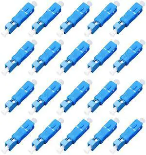 SC Male to LC Female UPC Fiber Optical Cable Connector Convertor Adapter Flange Single Mode Compatible with FTTH Optical Power Meter OPM Visual Fault Locator VFL 20pcs SC Male to LC Female UPC Fiber Optical Cable Connector Convertor Adapter Flange Single Mode Compatible with FTTH Optical Power Meter OPM Visual Fault Locator VFL 20pcs