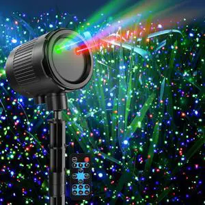Christmas Projector Lights Outdoor, Holiday Lights Projector with Moving RGB 3 Color Starry Light Show with RF Remote, Waterproof Holiday Decor for Garden Patio, Party, Christmas, Halloween, New Year Christmas Projector Lights Outdoor, Holiday Lights Projector with Moving RGB 3 Color Starry Light Show with RF Remote, Waterproof Holiday Decor for Garden Patio, Party, Christmas, Halloween, New Year