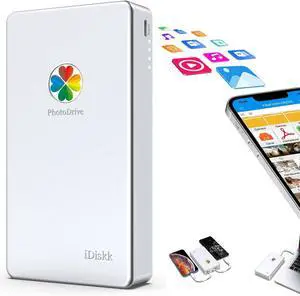 MFi Certified 1TB External Hard Drive for iPhone iPad Android Phones/MacBook/PC,iPhone Memory Storage to auto Backup Docs Photos/Videos,Metallic Silver iPhone Hard Drive MFi Certified 1TB External Hard Drive for iPhone iPad Android Phones/MacBook/PC,iPhone Memory Storage to auto Backup Docs Photos/Videos,Metallic Silver iPhone Hard Drive