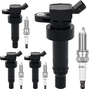 UF652 Ignition Coil Pack & Iridium Spark Plugs Set of 4 Compatible with 2012-2021 Hyundai Accent, 2012-2017 Hyundai Veloster, 2012-2013 Dodge Attitude, 2012-2019 Kia Rio, 2012-2019 Kia Soul UF652 Ignition Coil Pack & Iridium Spark Plugs Set of 4 Compatible with 2012-2021 Hyundai Accent, 2012-2017 Hyundai Veloster, 2012-2013 Dodge Attitude, 2012-2019 Kia Rio, 2012-2019 Kia Soul