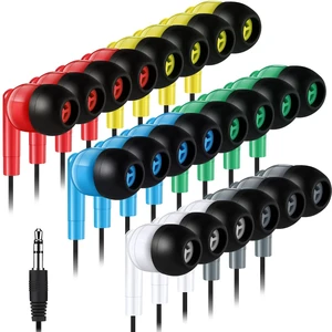 Konohan 60 Pack Wired Earbuds Bulk with 3.5mm Jack, Bright Konohan 60 Pack Wired Earbuds Bulk with 3.5mm Jack, Bright