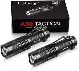 Tactical Flashlight Super Bright LED Mini Flashlights with Belt Clip Zoomable 3 Modes Waterproof - Best EDC Flashlight for Gift Hiking Camping Hurricane & Power Outage (2 Pack) Tactical Flashlight Super Bright LED Mini Flashlights with Belt Clip Zoomable 3 Modes Waterproof - Best EDC Flashlight for Gift Hiking Camping Hurricane & Power Outage (2 Pack)