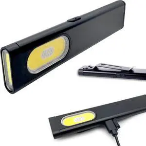 CLT Compact Multi-Mode Pocket LED Flashlight, USB-C Rechargeable, IPX4 Water Resistant, Red Blue Strobe, Dual Material Design Ideal for EDC and Travel