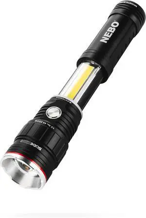 NEBO SLYDE KING Flashlight | High Lumens, Rechargeable COB Work Light & LED Flashlight, Waterproof, Magnetic Base, Great for Camping & Hunting, Includes Charging Cable
